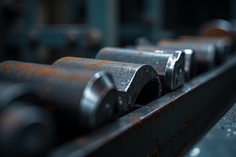Recycled steel billets ready for machining